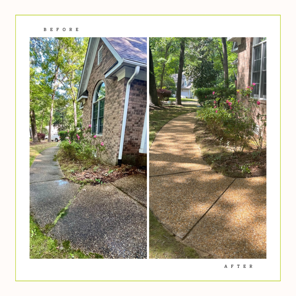 Walkway cleaning in Williamsburg VA at Ford’s Colony