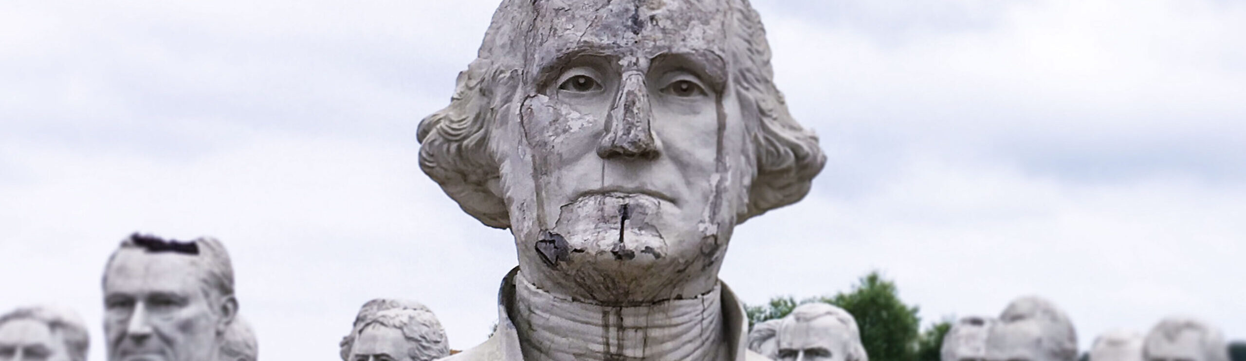 Presidents Heads statues in Toano VA
